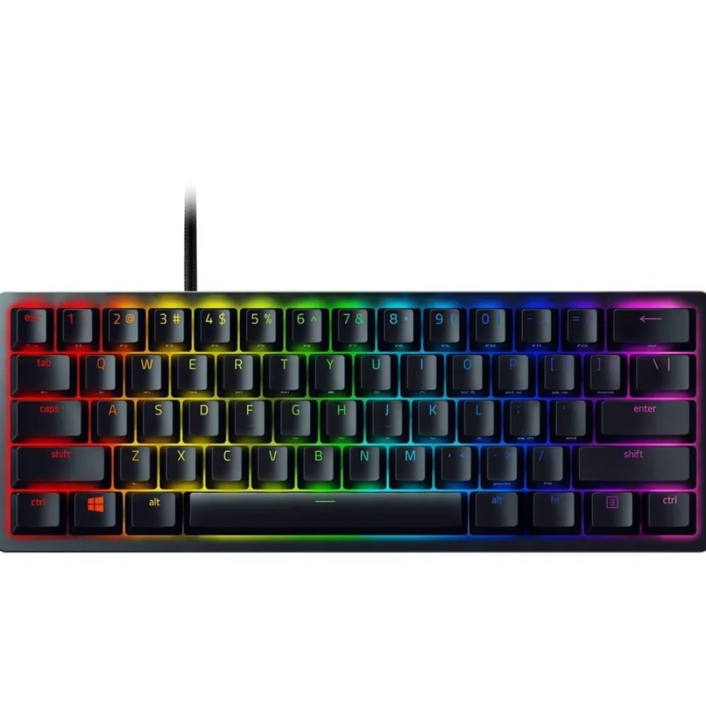 Razer Huntsman 60 Mini Keyboard - Black with RGB Lighting